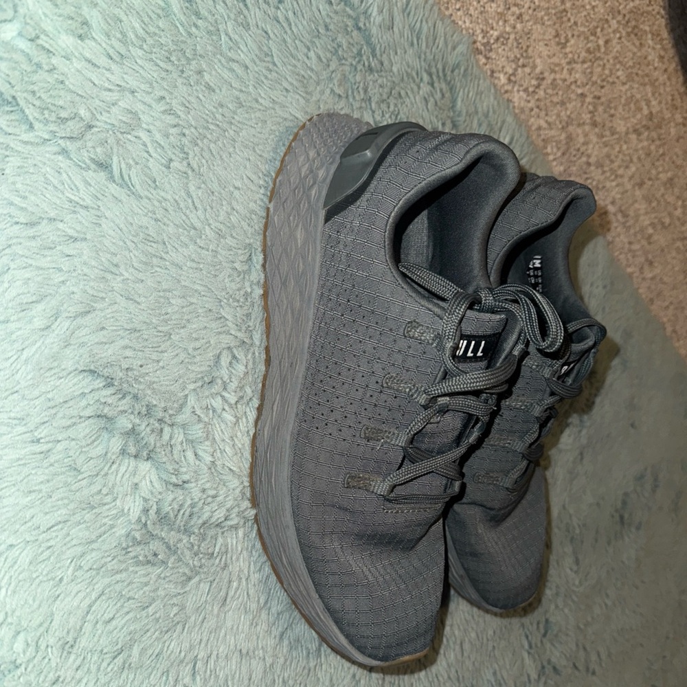 NoBull Shoes Womens 8 Gray Ripstop Runner Training Gym Sneakers CrossFit